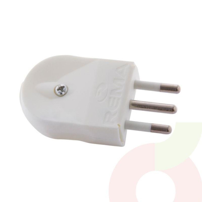 Enchufe Macho Convertidor 2P 10A  - Enchufe Macho Convertidor 2P 10A Blanco