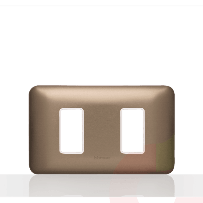 Placa Habitat Bronce 2 Puesto Con Soporte - Placa Habitat Bronce 2 Puesto Con Soporte