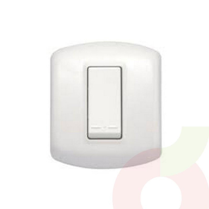 Interruptor Simple +Tomacorriente Armado 10A-2P+T  - Interruptor Simple Mas Toma Corriente 10A-2P+T Armado