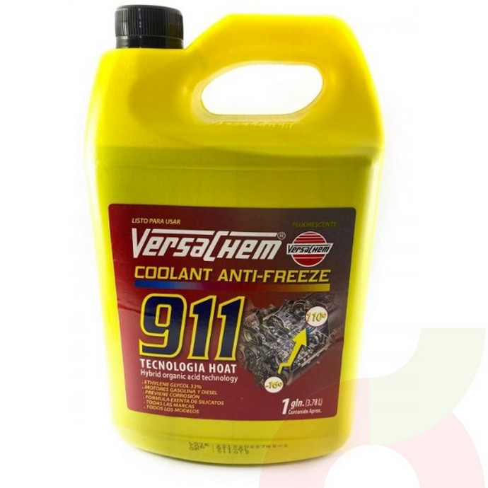 Anticongelante 911 x Bidón 3.7lt Verde Versachem T-Negra - Anticongelante 911 X Bidon 3.7Lt Verde Versachem T-Negra