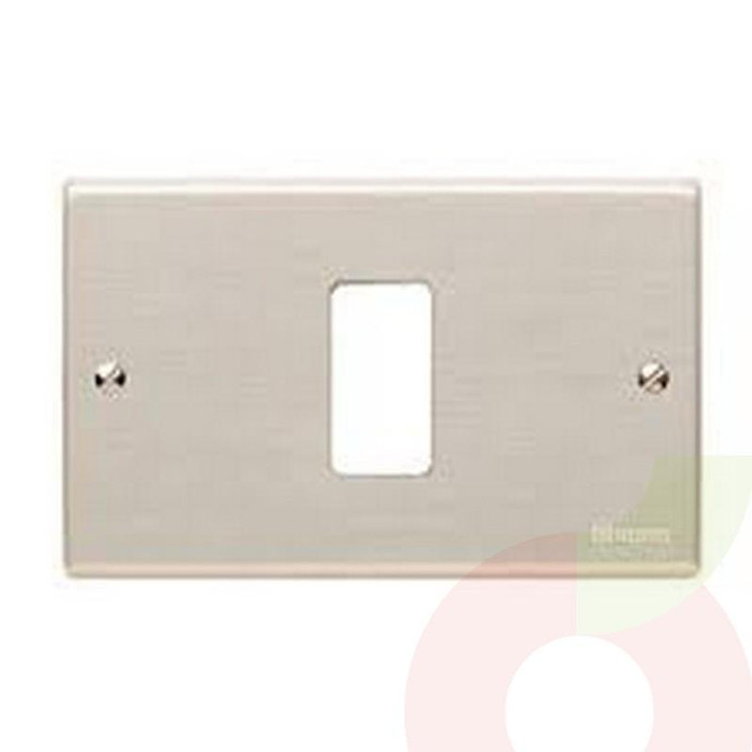 Placa Aluminio Oxidal Magic  BTicino 1P  - Placa Alumionio Oxidal 1P Bticino Magic