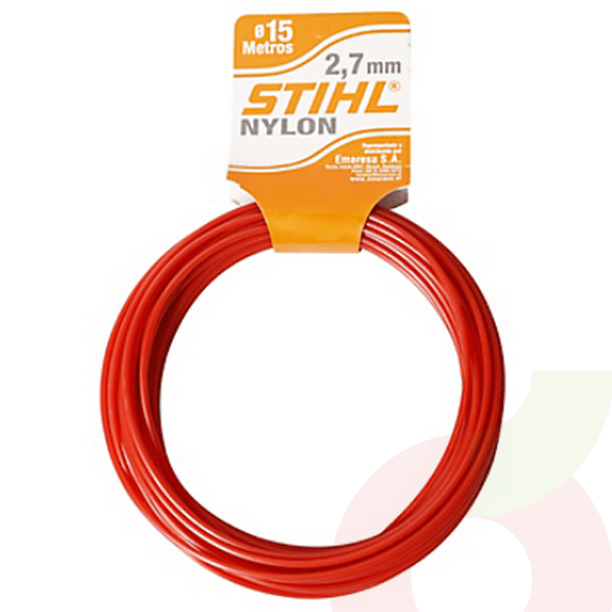 Piola Nylon para Orilladora 2.7mm por Metro Stihl  - Piola Nylon P/Orillad.2.7Mm X Mt Stihl (Roll.896Mt)