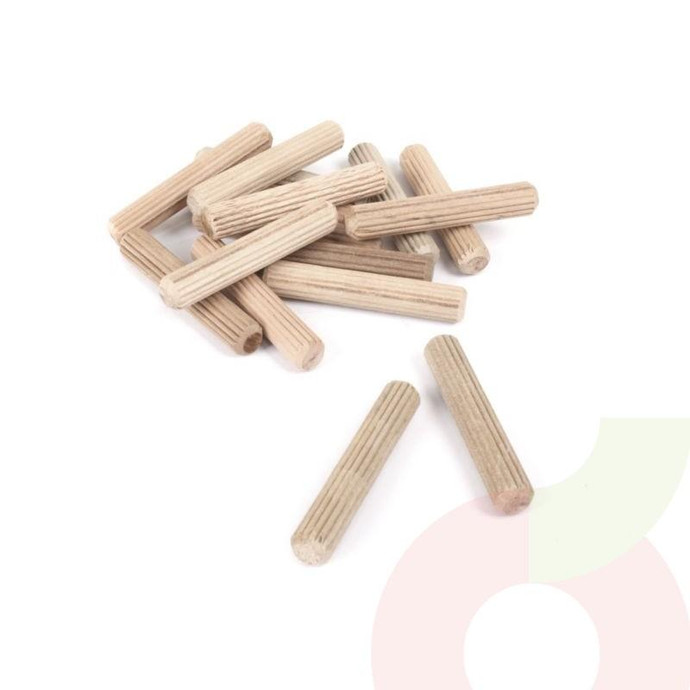 Tarugo Madera Ranurado 8mm 1.20Mt  - Tarugo Madera 8Mm Por 1.20Mts Ranurado