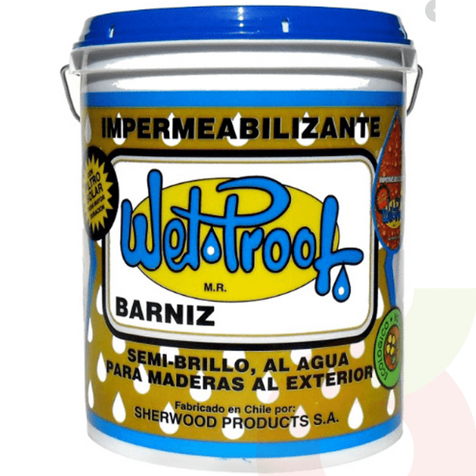 Barniz Caoba por Galón Wetproof  - Barniz Wetproof Caoba Por Galon