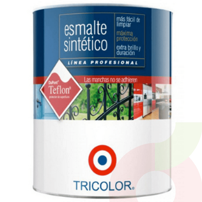Esmalte Sintético Verde Trébol 1Lt Tricolor  - Esmalte Sintetico Tricolor Verde Trebol 1 Litro