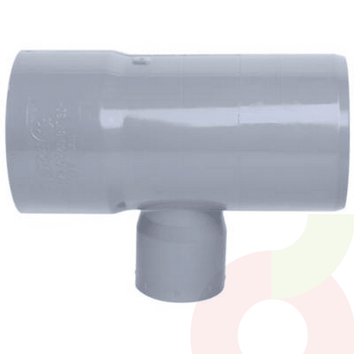 Tee PVC Sanitario 75x40mm  - Tee Pvc Sanitario 75 X 40 Mm Gris Tigre