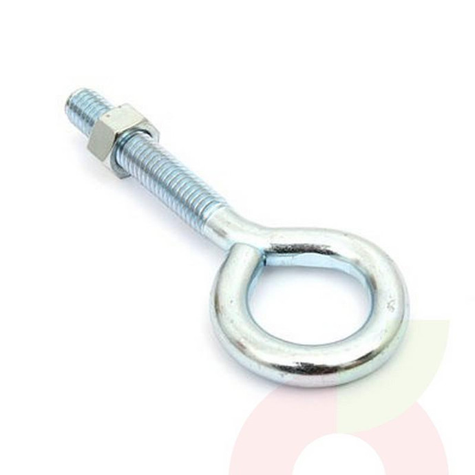 Perno Ojo con Tuerca Zincado  3/8 x 4