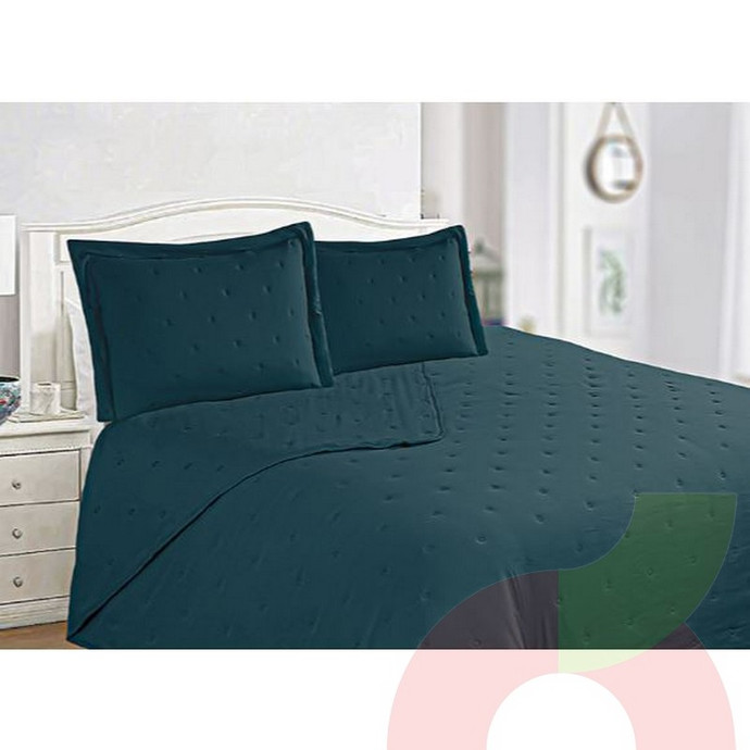 Quilt Doral Juliett Queen 2 plazas Azul - 8654242214101 Quilt Doral Juliett Queen 2 plazas Azul.JPG