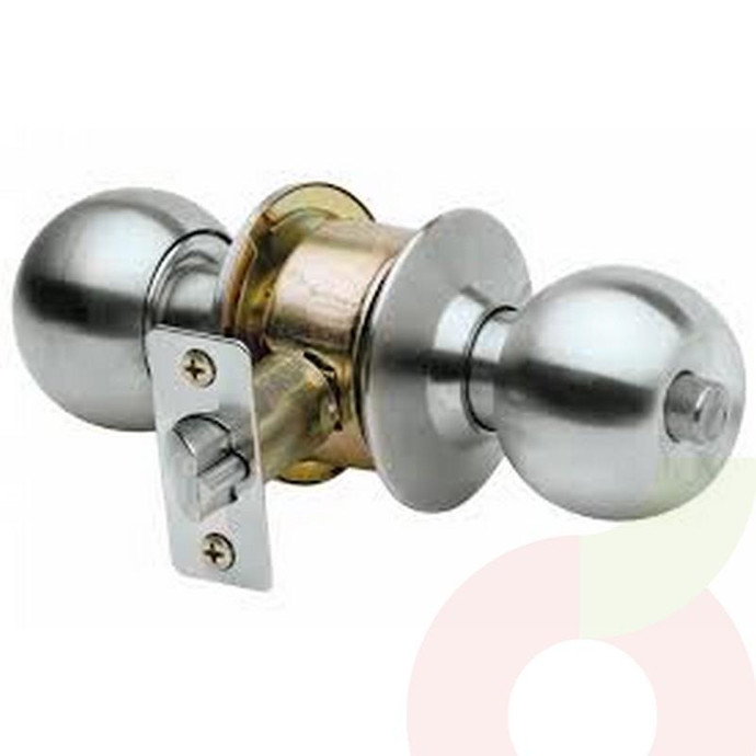 Cerradura Oficina/Dormitorio Inoxidable Yale  - Cerradura Yale Cilindrico Oficina-Dormitorio Inox
