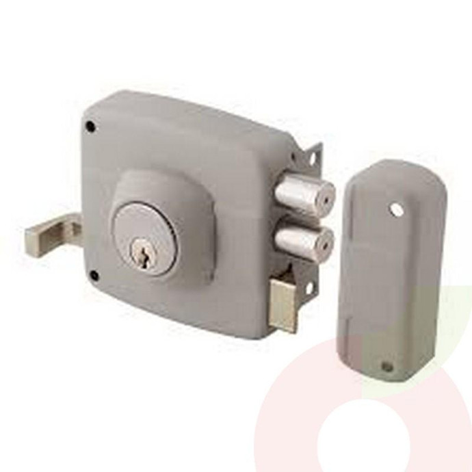 Cerradura 321 Sobrepuesta Gris Odis  - Cerradura Odis Sobrepuesta 321 Gris