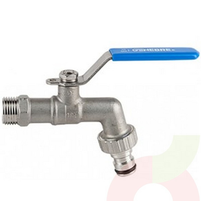 Llave Jardín Bola Genebre 1/2 x 3/4   - Llave Jardin Bola 1/2X3/4 Genebre 305904
