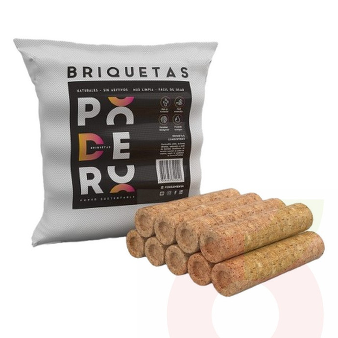 Briquetas Podero 10kg - 7804683840020 Briquetas Podero 10kg.JPG