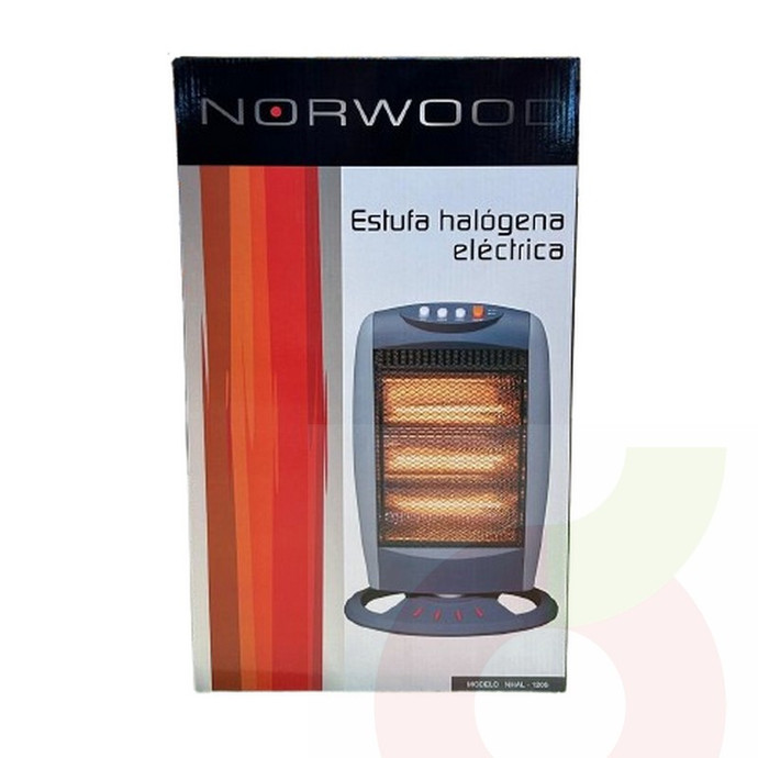 Estufa Halógena eléctrica Norwoord Modelo NHAL - 1205 - 8010690080215 Estufa Halógena eléctrica Norwoord Modelo NHAL - 1205.JPG