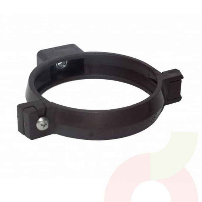 Abrazadera Tubo Bajada Hoffens Marrón  - 7806179640558.JPG