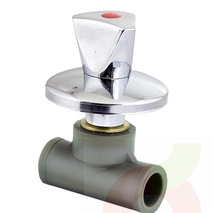 Llave Paso PPR Fusión Cromada 20mm V/3.5cm - Llave Paso Ppr Fusion Cromada 20Mm V/3.5Cm 90120