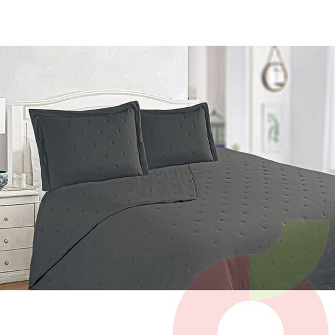 Quilt Doral Juliett Queen 2 plazas Gris - 8654242214026 Quilt Doral Juliett Queen 2 plazas Gris.JPG