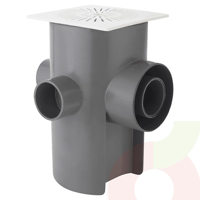 Pileta PVC Sanitario 110x75 x 50x40  - Pileta Pvc Sanit.110X75X50X40 Gris Tigre