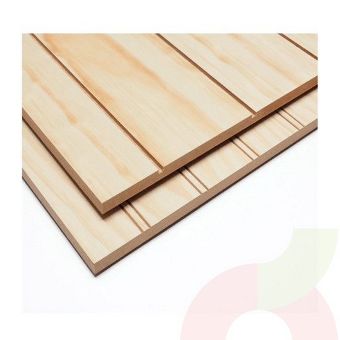 Terciado Ranurado Pino Colonial 1.22 x 2.44 x 8 mm  - Terciado Ran 8Mm Pino Colonial Plancha (1.22X2.44)