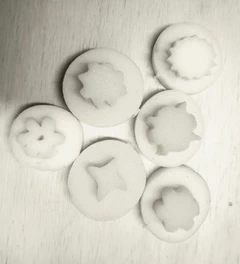SET DE 6 SELLOS DE GOMA ESPUMA PARA ESTAMPAR