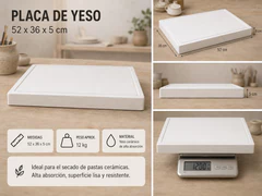 PLACA DE YESO CERAMICO PROFESIONAL PARA SECADO DE PASTA