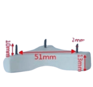 PINCHO PARA ESMALTAR 51 MM ENTRE CLAVOS DE 10 MM T6