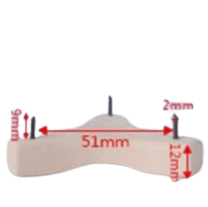 PINCHO PARA ESMALTAR 51 MM ENTRE CLAVOS T5