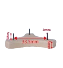 PINCHO PARA ESMALTAR 33.5 MM ENTRE CLAVOS T3