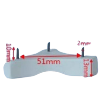 PINCHO PARA ESMALTAR 51 MM ENTRE CLAVOS DE 10 MM T6 - vista alternativa