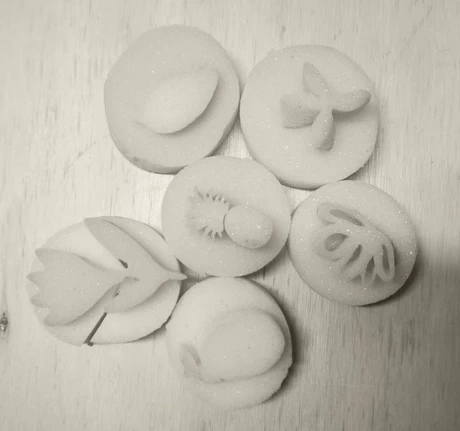 SET DE 6 SELLOS DE GOMA ESPUMA PARA ESTAMPAR - vista alternativa