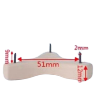 PINCHO PARA ESMALTAR 51 MM ENTRE CLAVOS T5 - vista alternativa