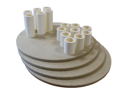 PLACA REFRACTARIA REDONDA ORIGINAL NABERTHERM PARA HORNO CERAMICA 42 cm x 1,2 cm TOP-80 / TOP-100