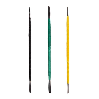 SERIE 3 ESTECAS ACERO INOXIDABLE ESCULPIR