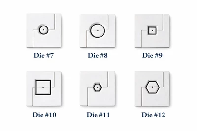 ACCESORIOS EXTRUSORA PARED EX115 6 UNIDADES #7~12