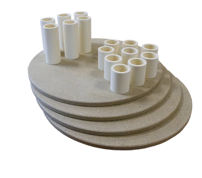 PLACA REFRACTARIA REDONDA ORIGINAL NABERTHERM PARA HORNO CERAMICA 42 cm x 1,2 cm TOP-80 / TOP-100