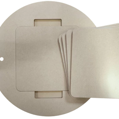 KIT PLATO TORNO + 5 CUADRADOS 31,7 CM
