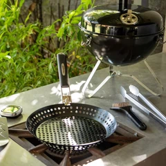 Bandeja para Barbacoa con asa extraible