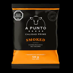 Caja Hamburguesa Smoke 125 grs. A Punto, 36 Unidades. (Despacho 72 hrs)