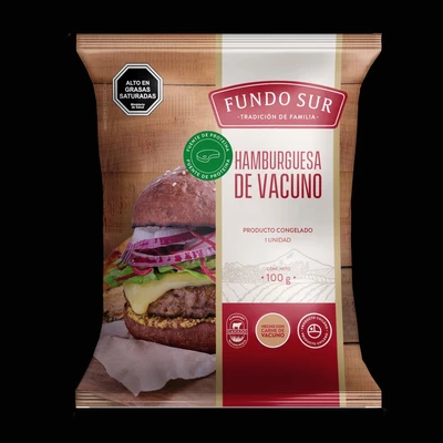 Caja Hamburguesa de Vacuno Fundo Sur, 28 Unidades. (Despacho 72 hrs)