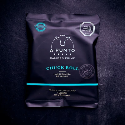 Hamburguesa Chuck Roll 185 grs.