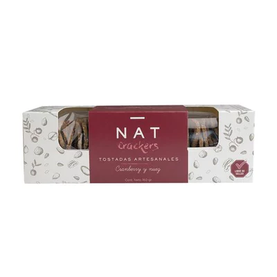 Crackers de cranberry y nuez