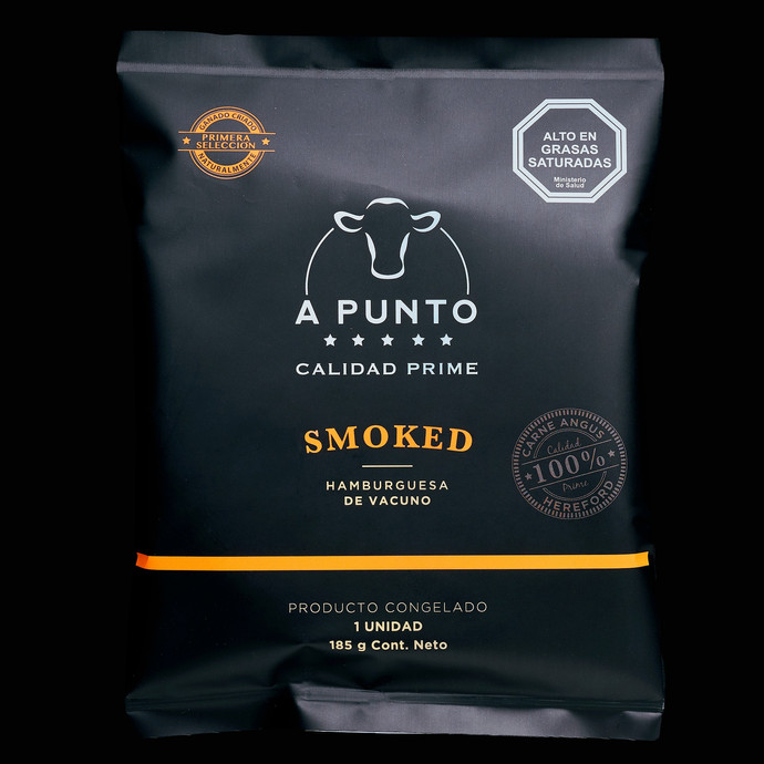 Caja Hamburguesa Smoke 185 grs. A Punto. 24 Unidades (Despacho 72 hrs) - smoked 185G fondo negro.jpg.jpg