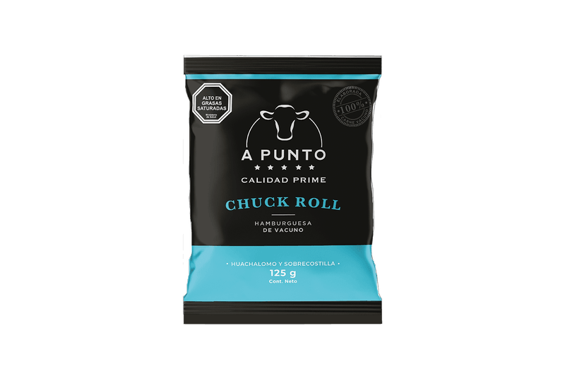 Hamburguesa Chuck Roll 125 grs.