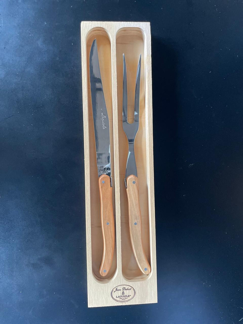 Set asado madera olivo jean dubost