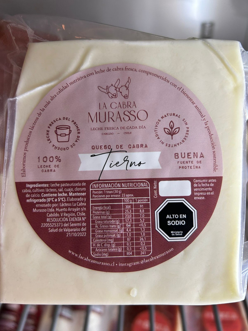 Queso Cabra Tierno 200 grs. La Cabra Murasso