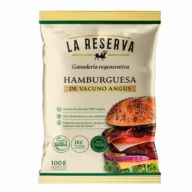 Caja Hamburguesa La Reserva, 40 Unidades.