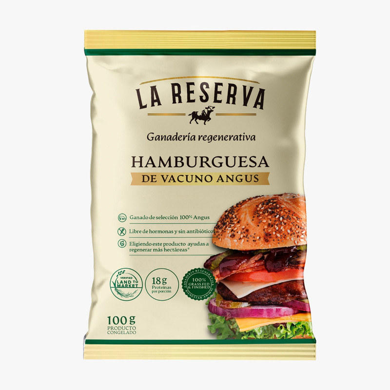 Caja Hamburguesa La Reserva, 40 Unidades. (Despacho 72 hrs)