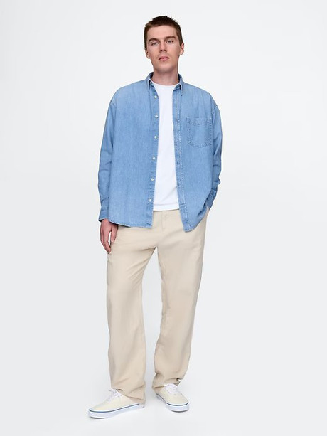 Denim Big Shirt light indigo