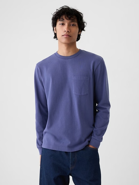 Heavyweight Crewneck T-Shirt P Blue