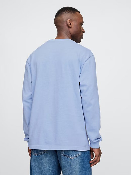 Heavyweight Crewneck T-Shirt Blue-crystal