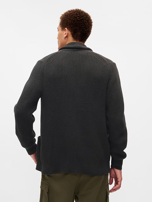 Textured Rib Shawl Cardigan - cn56631814.jpg